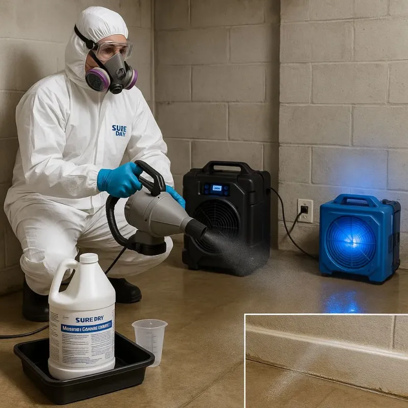 Sanitization and Odor Removal process in Parma Heights, OH